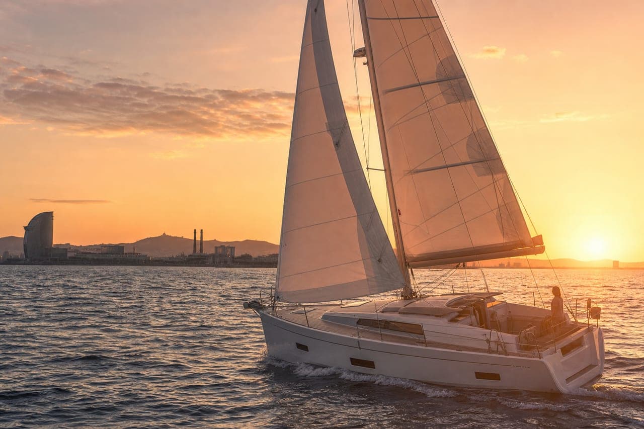 Paseo en velero por la costa de Barcelona — foto 2